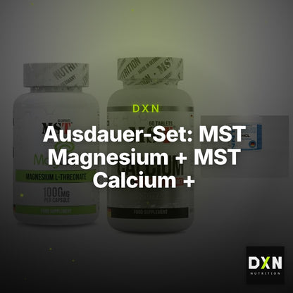 Ausdauer-Set: MST Magnesium + MST Calcium + NNT Arginin – Clean Showcase Plus