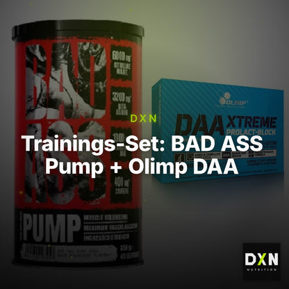 Trainings-Set: BAD ASS Pump + Olimp DAA Xtreme – Clean Showcase Plus