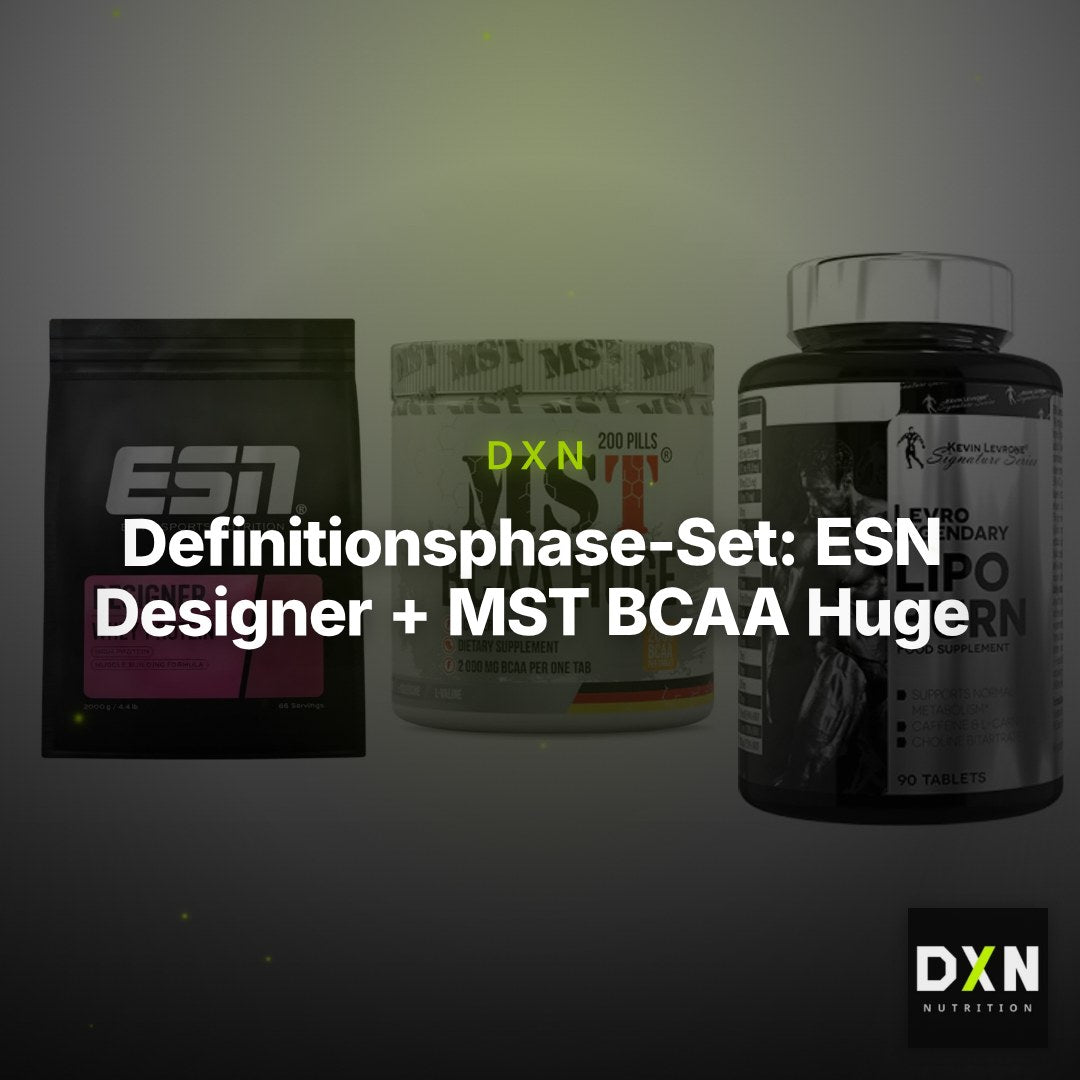 Definitionsphase-Set: ESN Designer + MST BCAA Huge + Kevin Levrone – Clean Showcase Plus