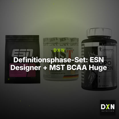 Definitionsphase-Set: ESN Designer + MST BCAA Huge + Kevin Levrone – Clean Showcase Plus