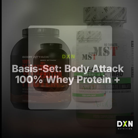 Basis-Set: Body Attack 100% Whey Protein + MST Tripple Mag – Clean Showcase Plus