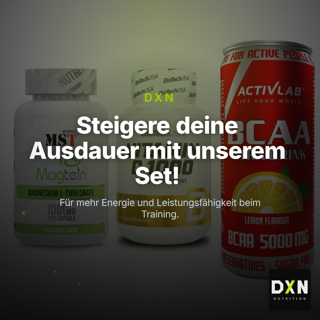 Ausdauer-Set: MST Magnesium + BioTech Vitamin + Activlab BCAA – Clean Showcase Plus