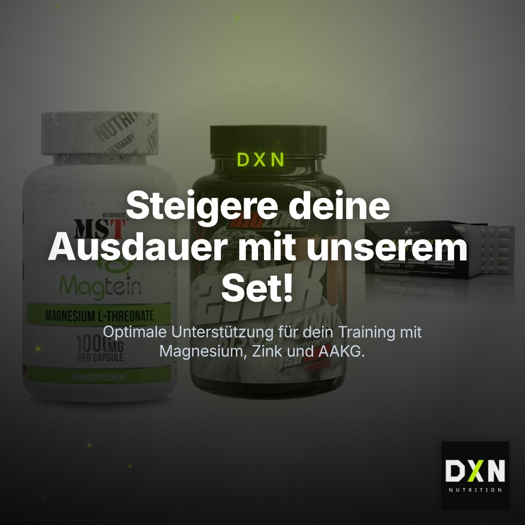 Ausdauer-Set: MST Magnesium + Big Zone Zink + Olimp AAKG – Clean Showcase Plus