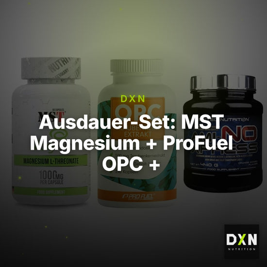 Ausdauer-Set: MST Magnesium + ProFuel OPC + Scitec Ami-NO – Clean Showcase Plus