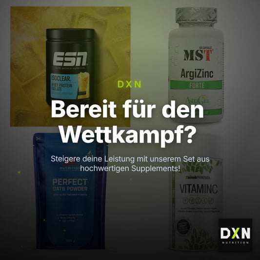 Wettkampfvorbereitung: ESN ISOCLEAR + MST ArgiZinc + 2 weitere – Clean Showcase Plus