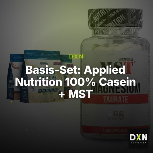 Basis-Set: Applied Nutrition 100% Casein + MST Magnesium Taurat – Clean Showcase Plus