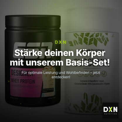 Basis-Set: ESN Designer Whey + Sinob Curcumin 95% – Clean Showcase Plus