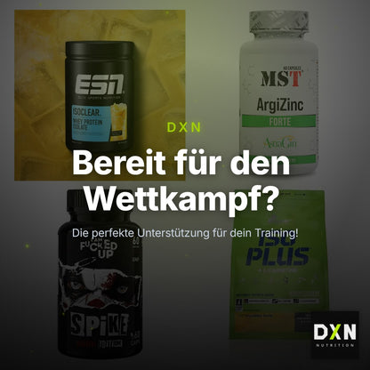 Wettkampfvorbereitung: ESN ISOCLEAR + MST ArgiZinc + 2 weitere – Clean Showcase Plus