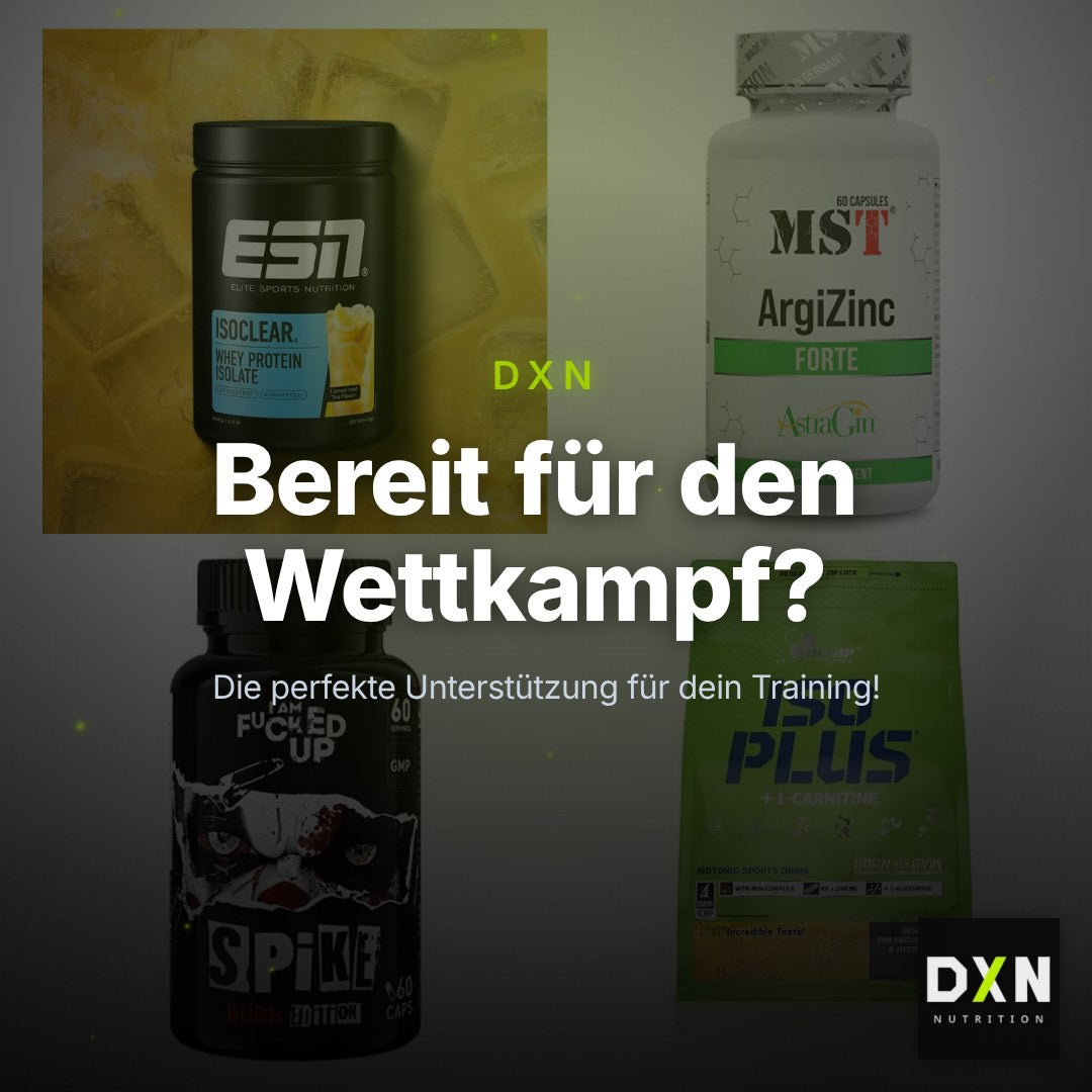 Wettkampfvorbereitung: ESN ISOCLEAR + MST ArgiZinc + 2 weitere – Clean Showcase Plus