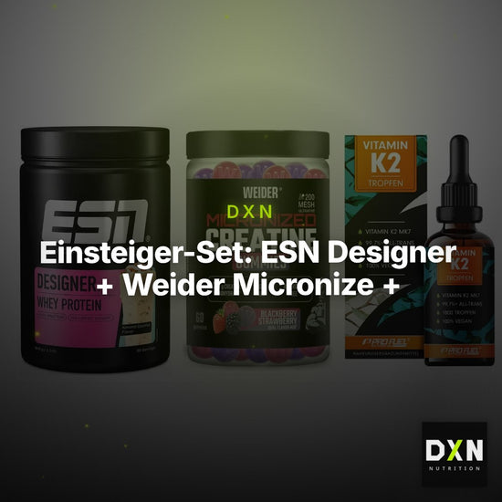 Einsteiger-Set: ESN Designer + Weider Micronize + ProFuel Vitamin – Clean Showcase Plus