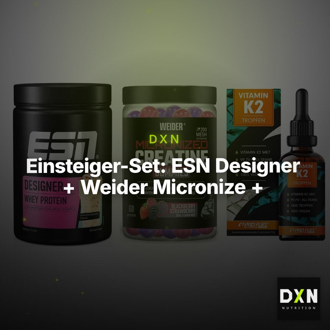 Einsteiger-Set: ESN Designer + Weider Micronize + ProFuel Vitamin – Clean Showcase Plus