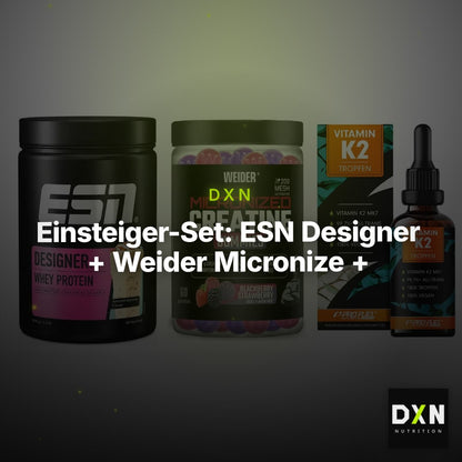 Einsteiger-Set: ESN Designer + Weider Micronize + ProFuel Vitamin – Clean Showcase Plus