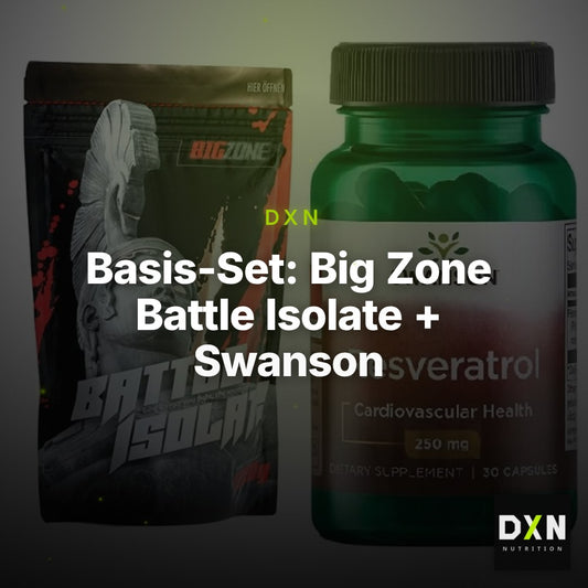 Basis-Set: Big Zone Battle Isolate + Swanson Resveratrol – Clean Showcase Plus