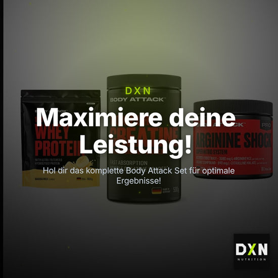 Body Attack Marken-Trio: Attack 100% Whey Protein + 2 weitere – Clean Showcase Plus