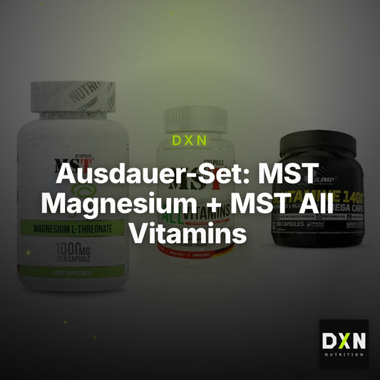 Ausdauer-Set: MST Magnesium + MST All Vitamins + Olimp L-Glutamin – Clean Showcase Plus