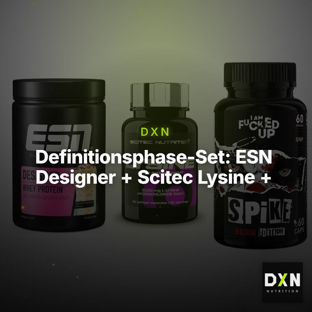 Definitionsphase-Set: ESN Designer + Scitec Lysine + Swedish Supple – Clean Showcase Plus