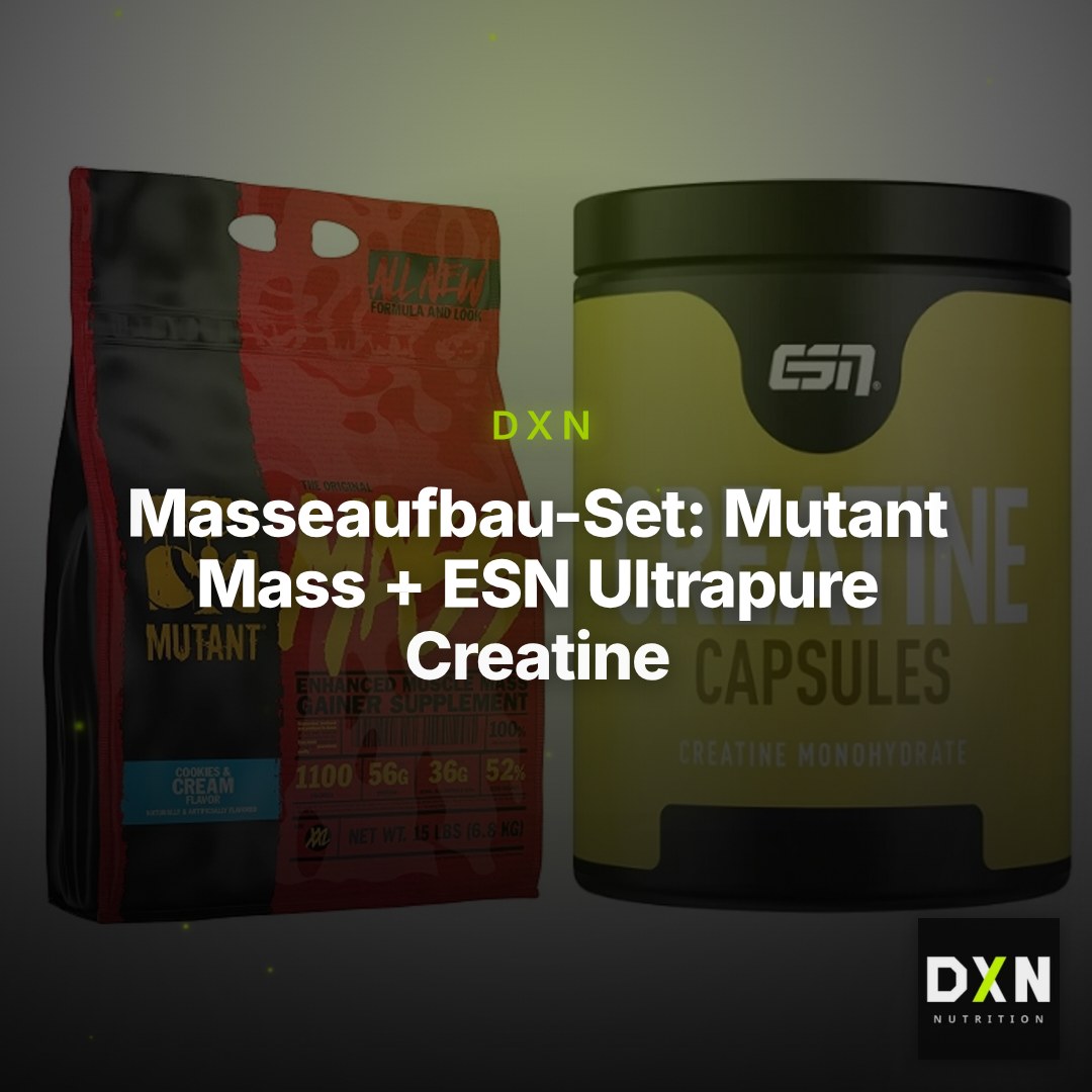 Masseaufbau-Set: Mutant Mass + ESN Ultrapure Creatine – Clean Showcase Plus