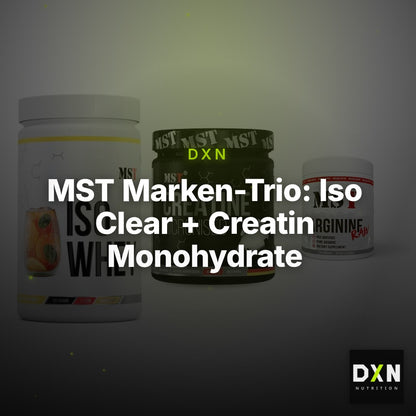 MST Marken-Trio: Iso Clear + Creatin Monohydrate + Arginine RAW – Clean Showcase Plus