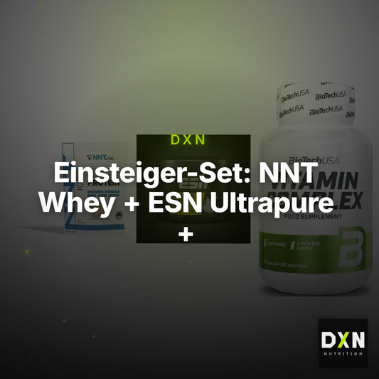 Einsteiger-Set: NNT Whey + ESN Ultrapure + BioTech Vitamin – Clean Showcase Plus