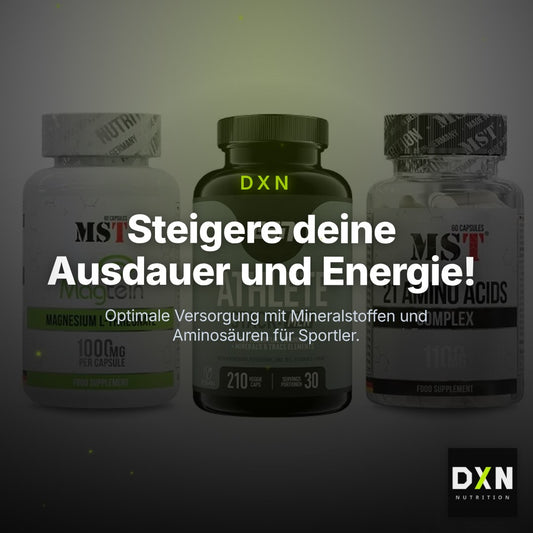 Ausdauer-Set: MST Magnesium + ESN Athlete + MST 21 Amino – Clean Showcase Plus
