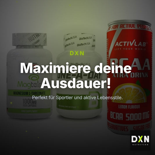 Ausdauer-Set: MST Magnesium + BioTech One A + Activlab BCAA – Clean Showcase Plus