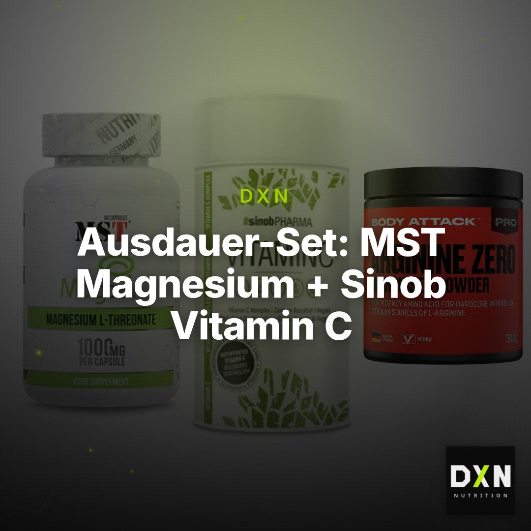 Ausdauer-Set: MST Magnesium + Sinob Vitamin C + Body Attack 100 – Clean Showcase Plus