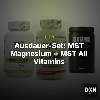 Ausdauer-Set: MST Magnesium + MST All Vitamins + Big Zone Glutami – Clean Showcase Plus