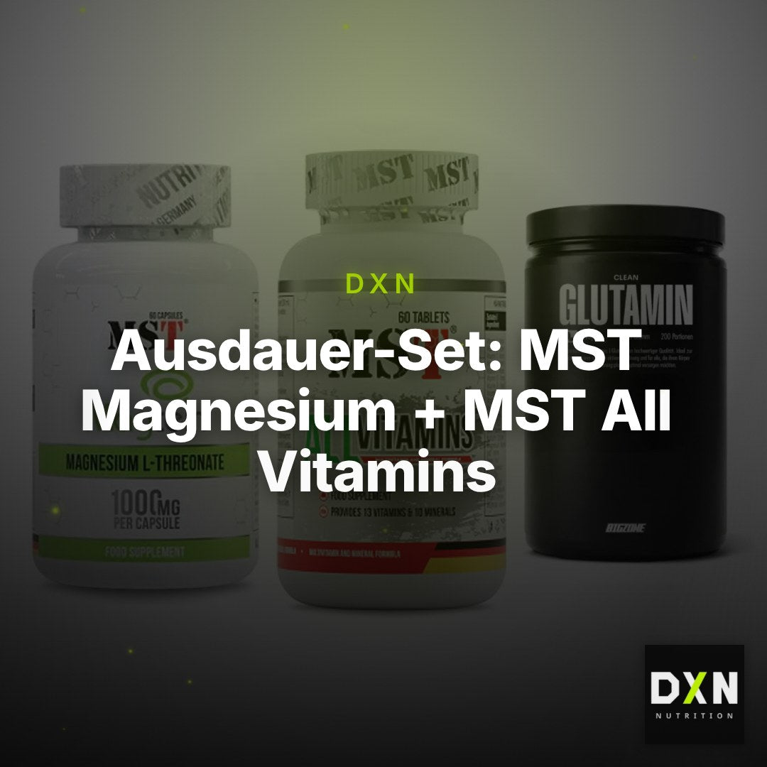 Ausdauer-Set: MST Magnesium + MST All Vitamins + Big Zone Glutami – Clean Showcase Plus