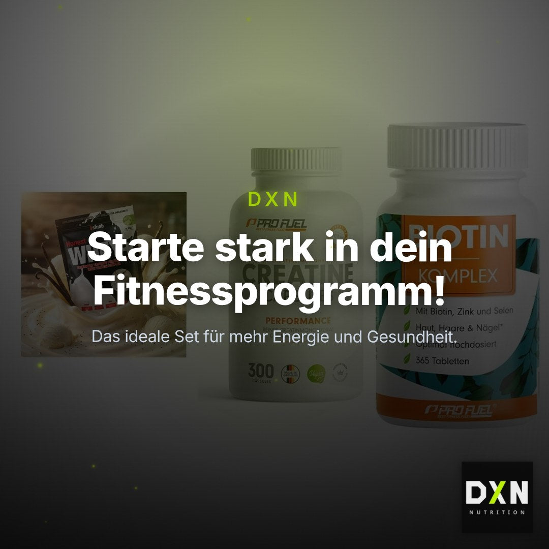 Einsteiger-Set: Sinob Honest + ProFuel Creatine + ProFuel BIOTIN – Clean Showcase Plus