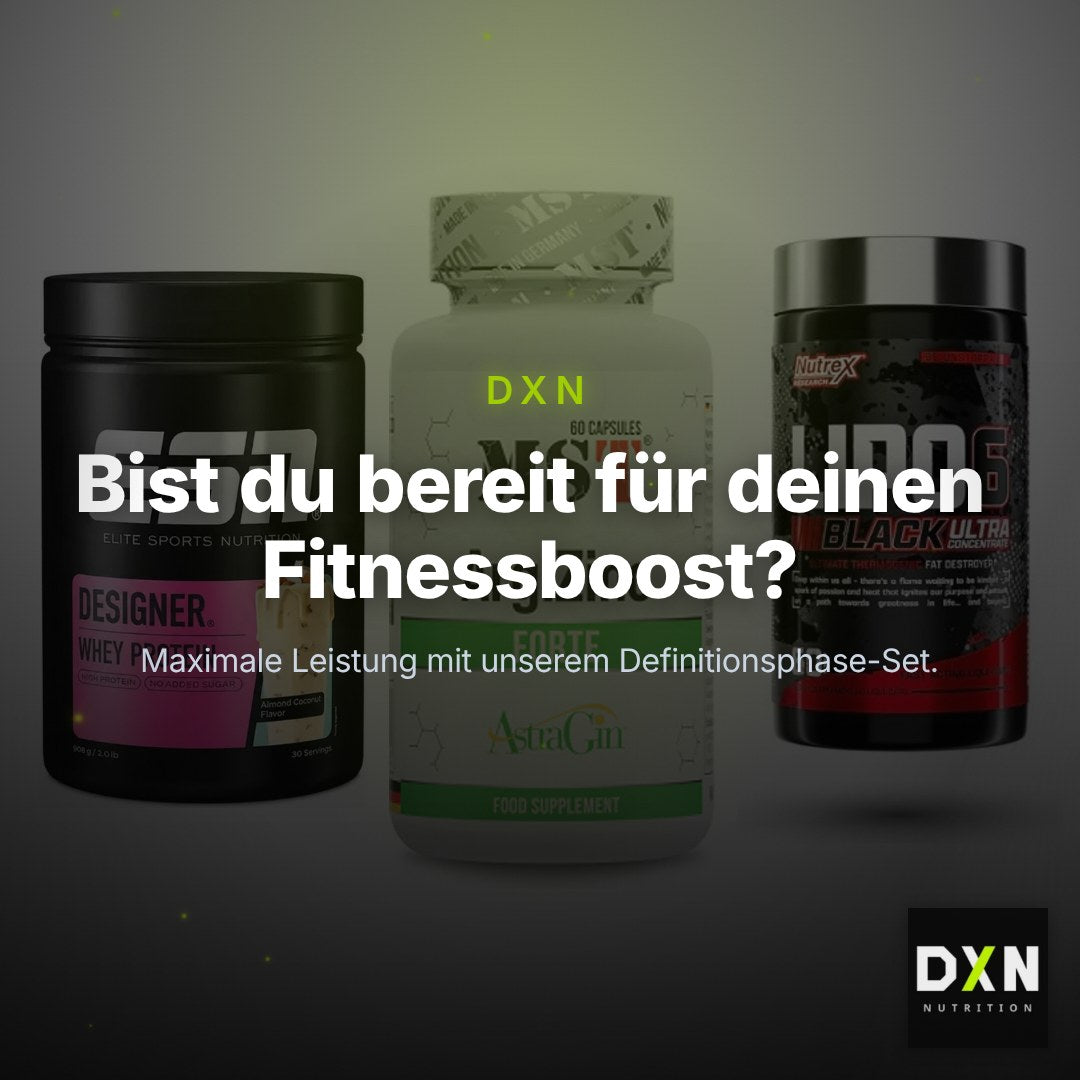 Definitionsphase-Set: ESN Designer + MST ArgiZinc + Nutrex Lipo 6 – Clean Showcase Plus