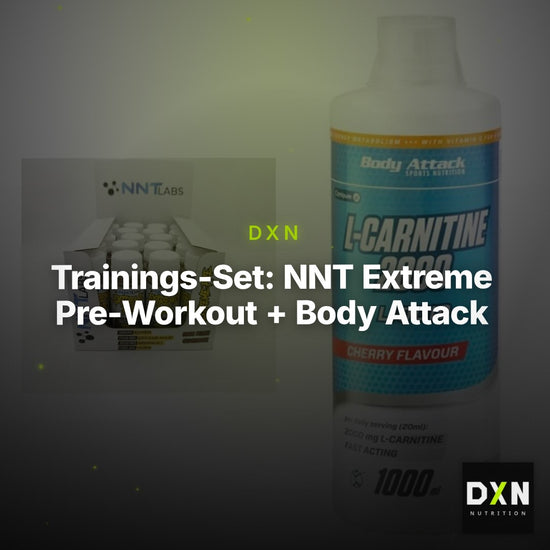 Trainings-Set: NNT Extreme Pre-Workout + Body Attack L-Carnitine – Clean Showcase Plus