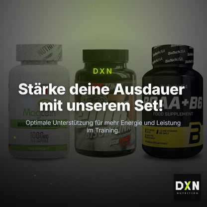 Ausdauer-Set: MST Magnesium + Big Zone Zink + BioTech BCAA+B6 – Clean Showcase Plus