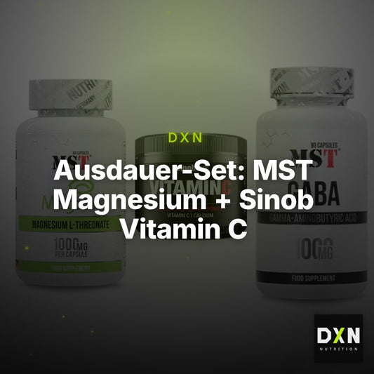 Ausdauer-Set: MST Magnesium + Sinob Vitamin C + MST GABA 1000mg – Clean Showcase Plus