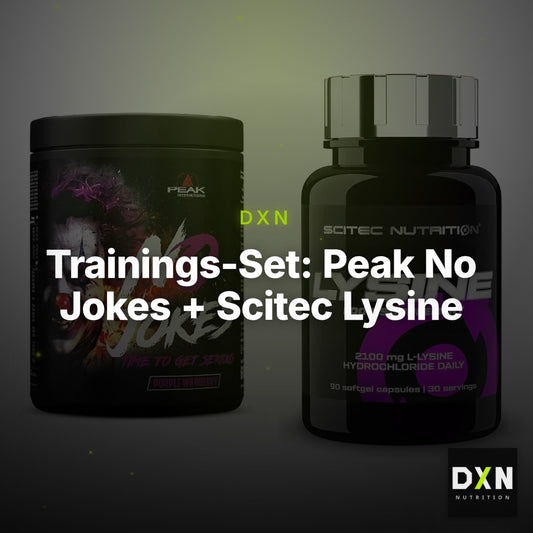 Trainings-Set: Peak No Jokes + Scitec Lysine – Clean Showcase Plus