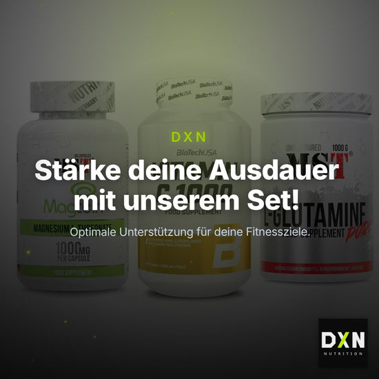 Ausdauer-Set: MST Magnesium + BioTech Vitamin + MST Glutamine – Clean Showcase Plus