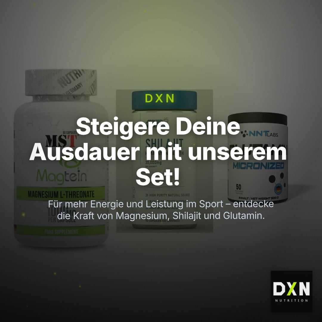 Ausdauer-Set: MST Magnesium + Applied Nutritio + NNT Glutamin – Clean Showcase Plus