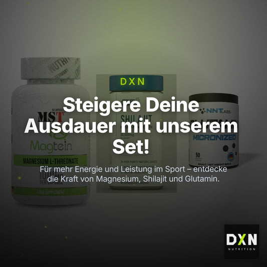 Ausdauer-Set: MST Magnesium + Applied Nutritio + NNT Glutamin – Clean Showcase Plus