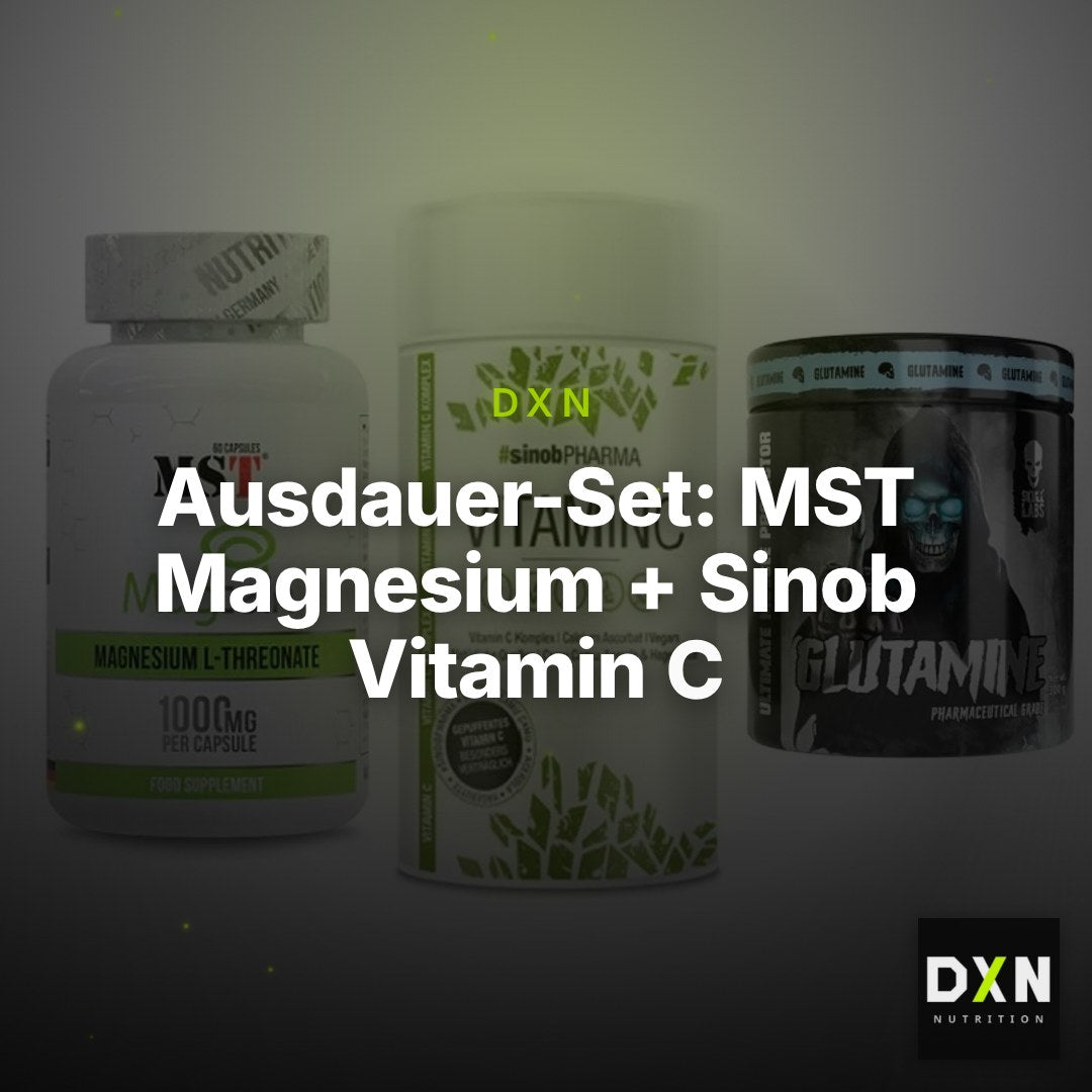 Ausdauer-Set: MST Magnesium + Sinob Vitamin C + Skull Labs – Clean Showcase Plus