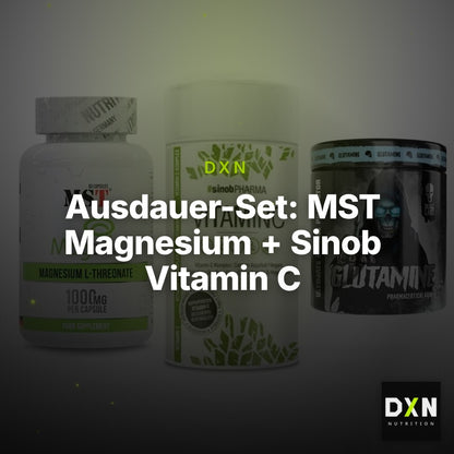 Ausdauer-Set: MST Magnesium + Sinob Vitamin C + Skull Labs – Clean Showcase Plus