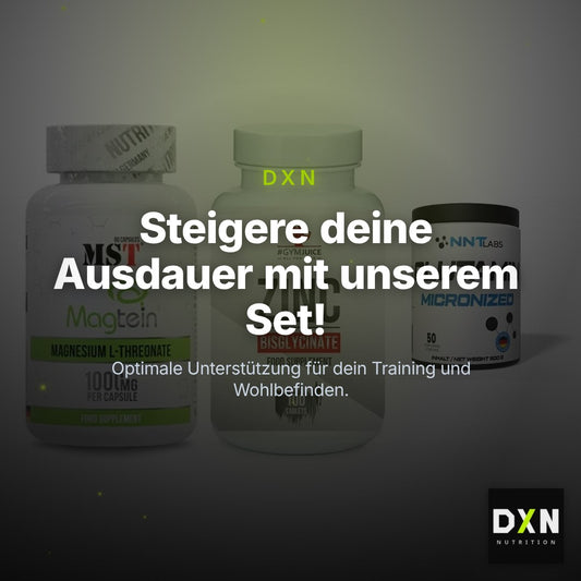 Ausdauer-Set: MST Magnesium + #GYMJUICE ZINC + NNT Glutamin – Clean Showcase Plus