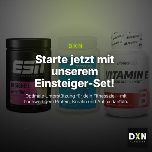 Einsteiger-Set: ESN Designer + Megabol Total + BioTech Vitamin – Clean Showcase Plus