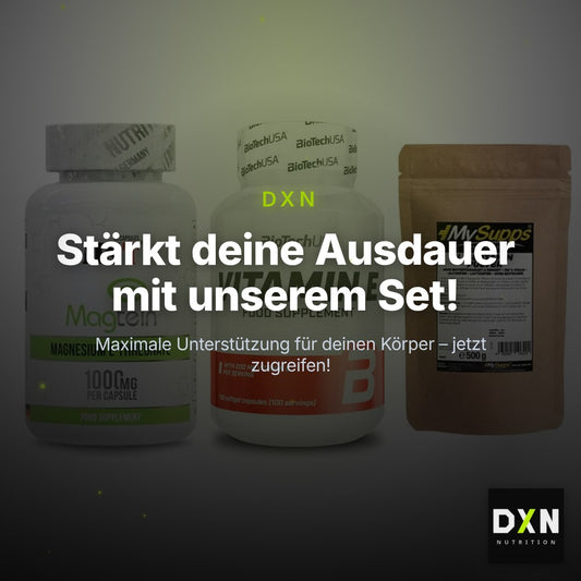 Ausdauer-Set: MST Magnesium + BioTech Vitamin + MySupps Glutamin – Clean Showcase Plus