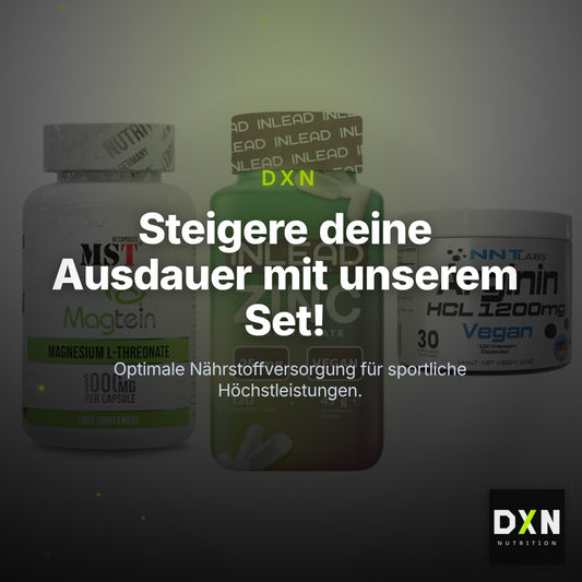 Ausdauer-Set: MST Magnesium + INLEAD Zink + NNT Arginin HCL – Clean Showcase Plus