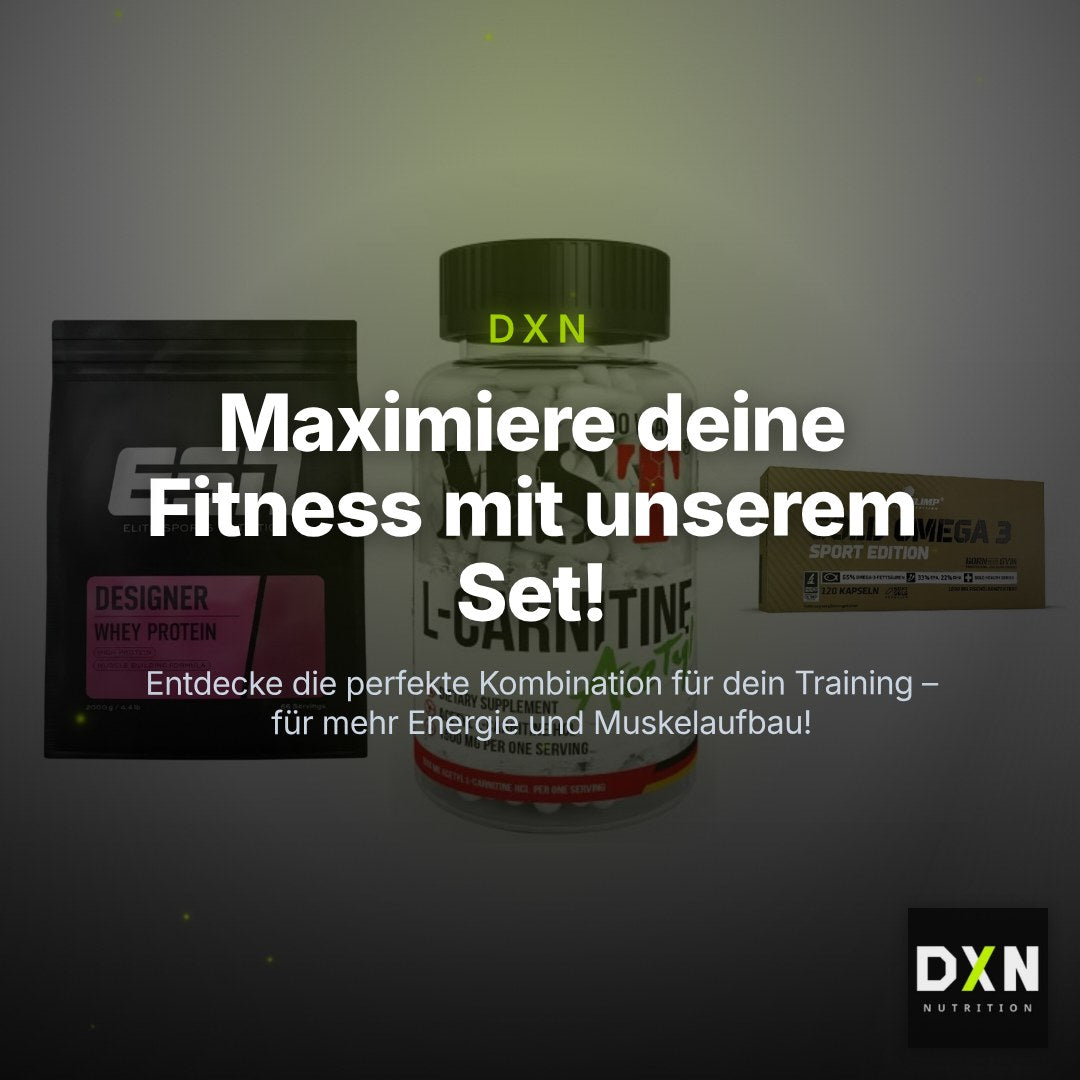 Definitionsphase-Set: ESN Designer + MST L-Carnitin + Olimp Omega 3 – Clean Showcase Plus