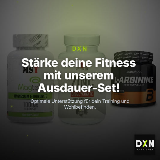 Ausdauer-Set: MST Magnesium + #GYMJUICE ZINC + BioTech L-Argini – Clean Showcase Plus