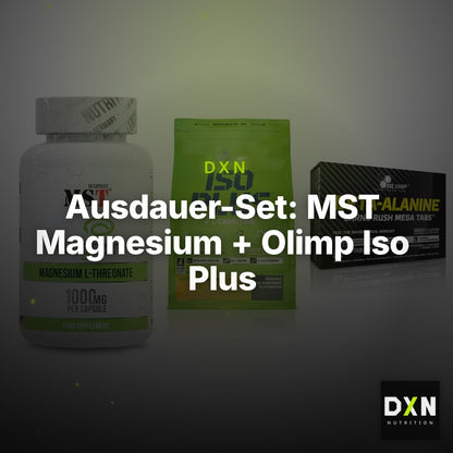 Ausdauer-Set: MST Magnesium + Olimp Iso Plus + Olimp Beta-Alani – Clean Showcase Plus