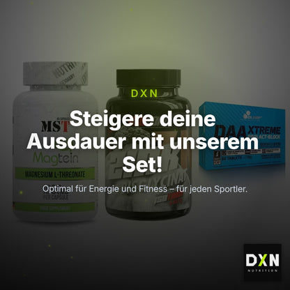 Ausdauer-Set: MST Magnesium + Big Zone Zink + Olimp DAA Xtreme – Clean Showcase Plus