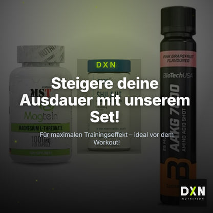 Ausdauer-Set: MST Magnesium + Applied Nutritio + BioTech AAKG – Clean Showcase Plus