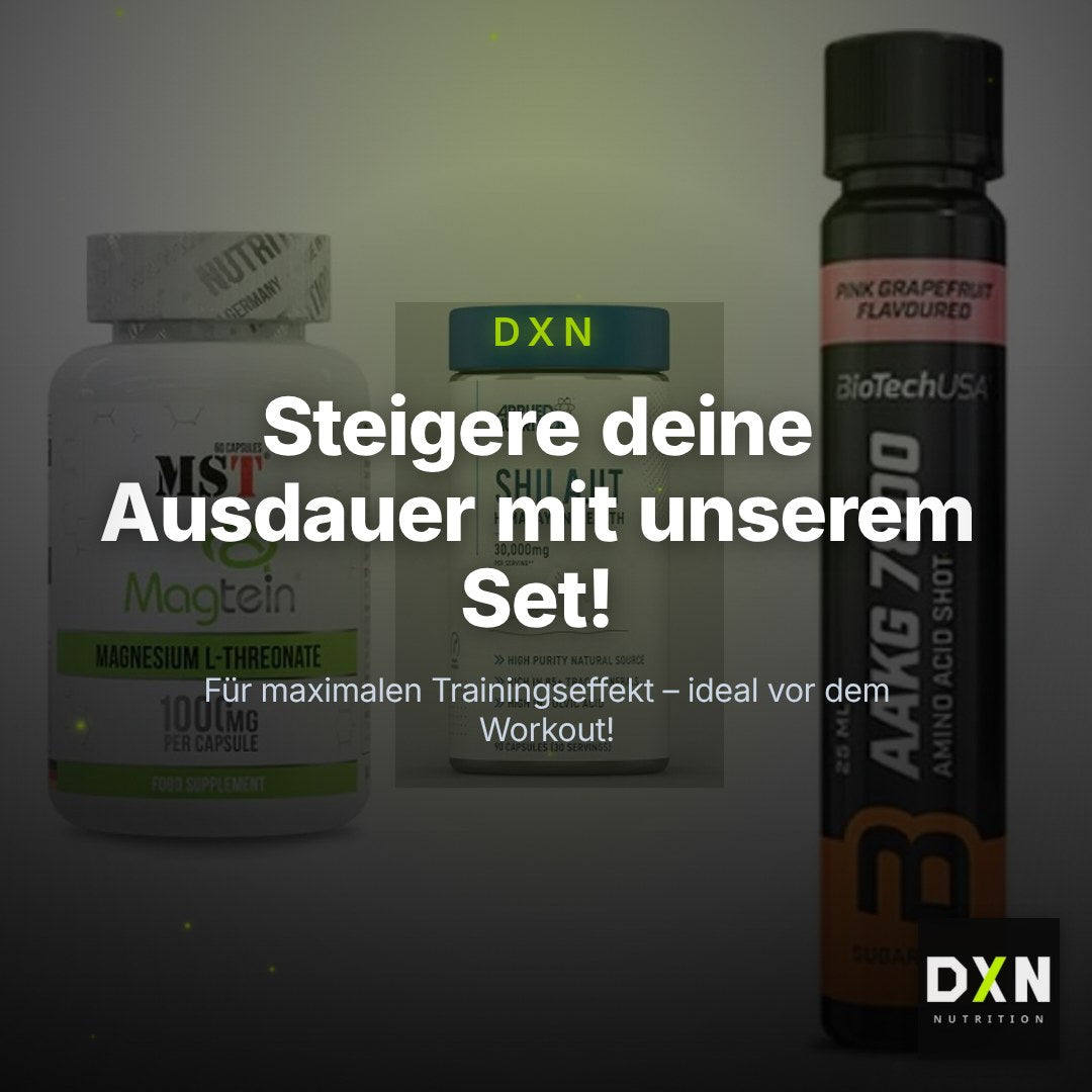 Ausdauer-Set: MST Magnesium + Applied Nutritio + BioTech AAKG – Clean Showcase Plus