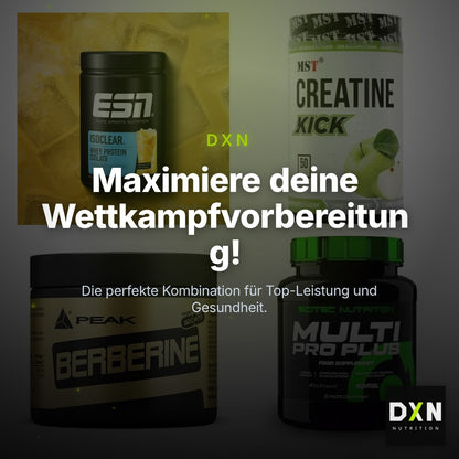 Wettkampfvorbereitung: ESN ISOCLEAR + MST Creatine + 2 weitere – Clean Showcase Plus